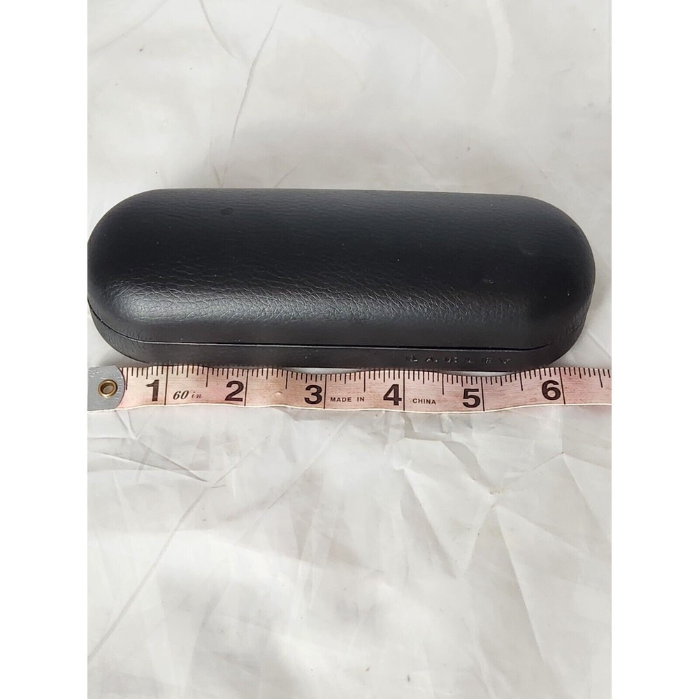 OAKLEY Eyeglass Sunglass Black Faux Leather Hard Clamshell Small CASE ONLY